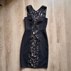 BCBGMAXAZRIA Size 0 Little Black Sleeveless Dress